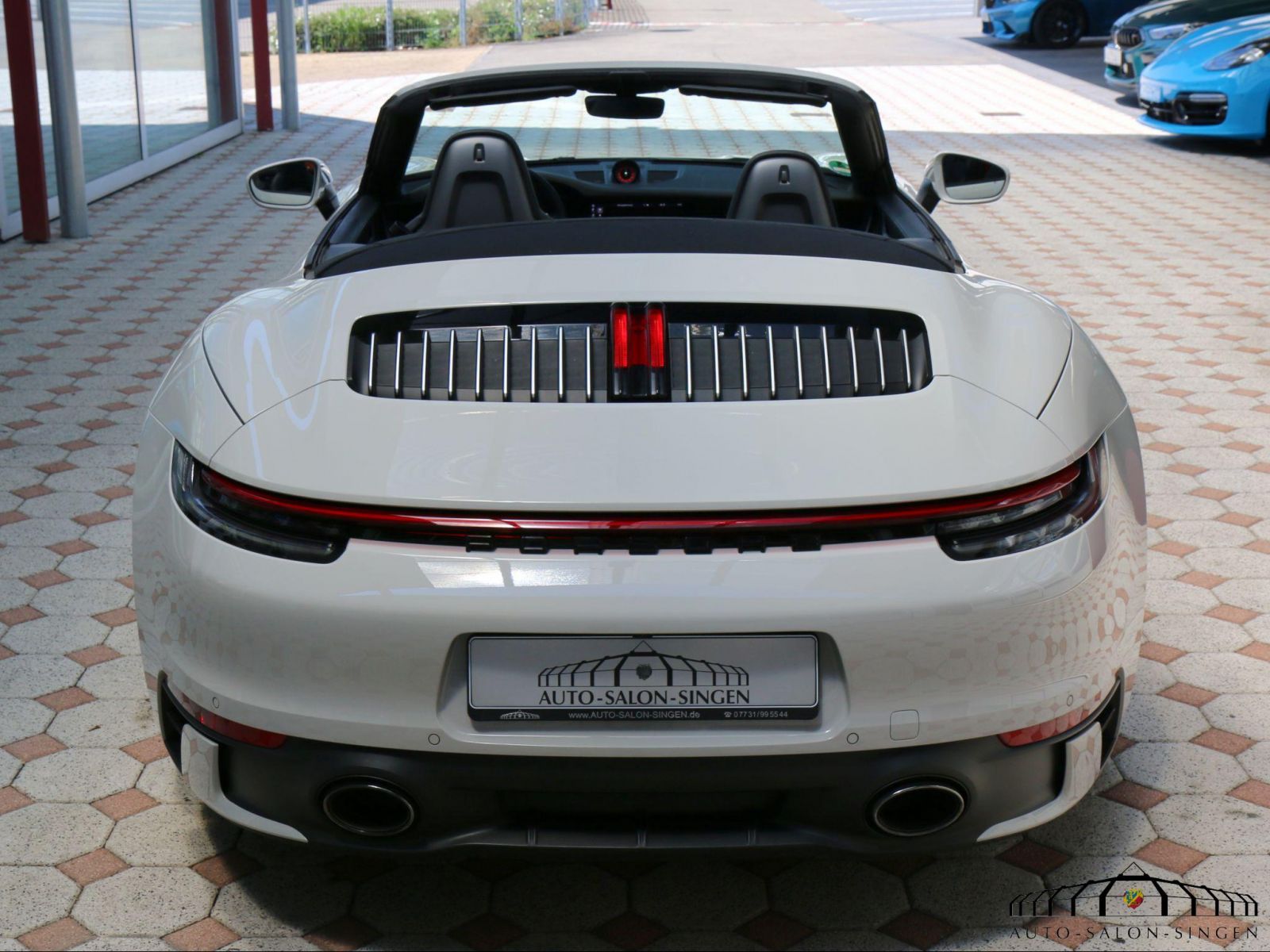 911 992 voor Carrera 4s Cabrio Classic, metalen muurschildering, wanddecoratie, auto-silhouet (grootte: 137 cm (54 inch